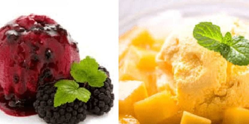 MOLHOS FEITOS À BASE DE SORVETE