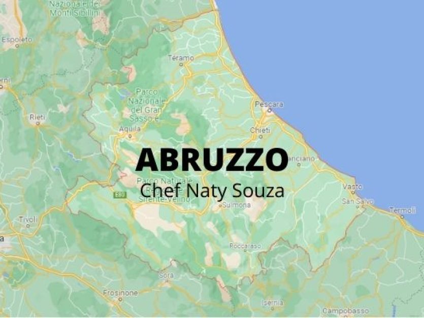 Mapa de Abruzzo.