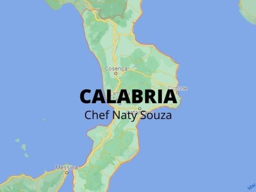 Mapa da Calabria.