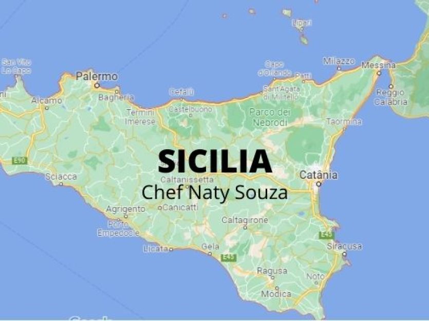 Mapa da Sicilia.