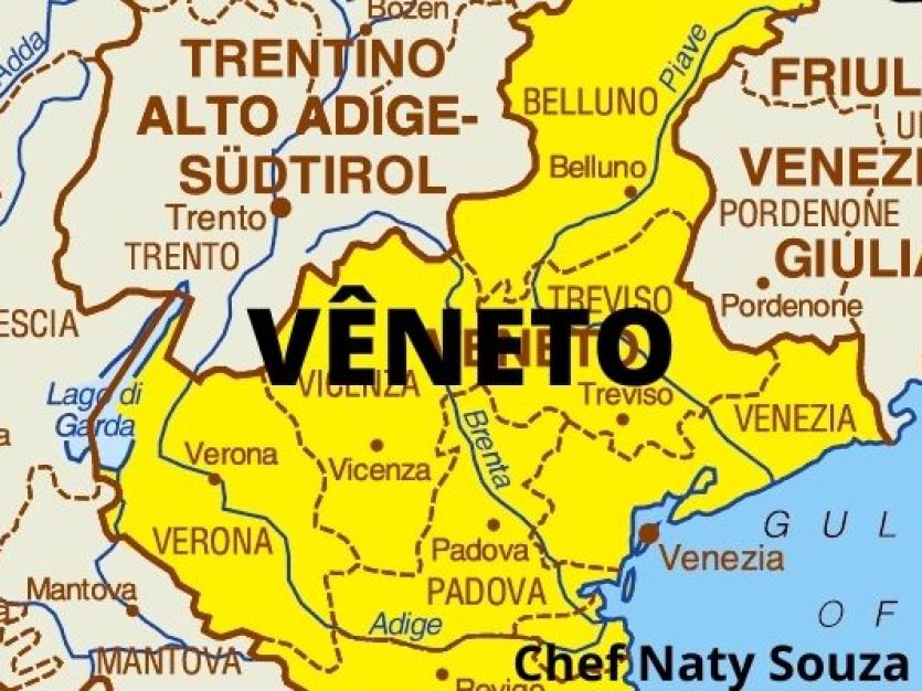 Mapa de Vêneto.
